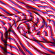 Cotton Jersey Stripe Multi color Pink