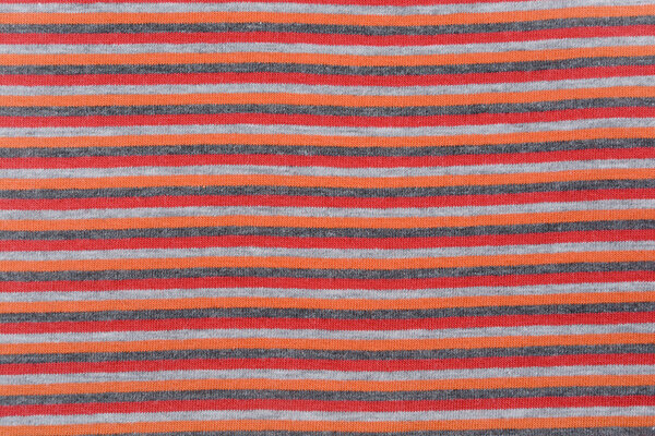 Cotone Jersey Riga Multicolore Colore Arancione Cotone Jersey Riga Multicolore Colore Arancione