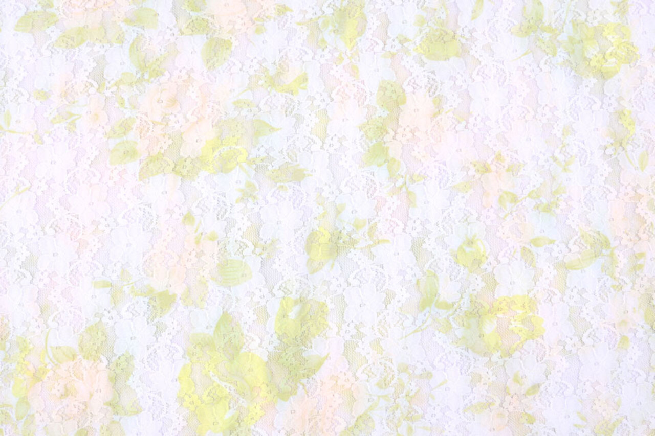 Stretch Spitze Hilo weiß grün