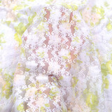 Stretch lace Hilo White Green Stretch lace Hilo White Green