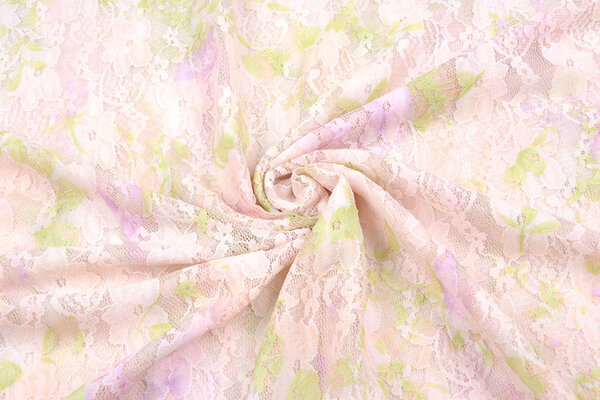 Stretch lace Hilo Pink Green Stretch lace Hilo Pink Green