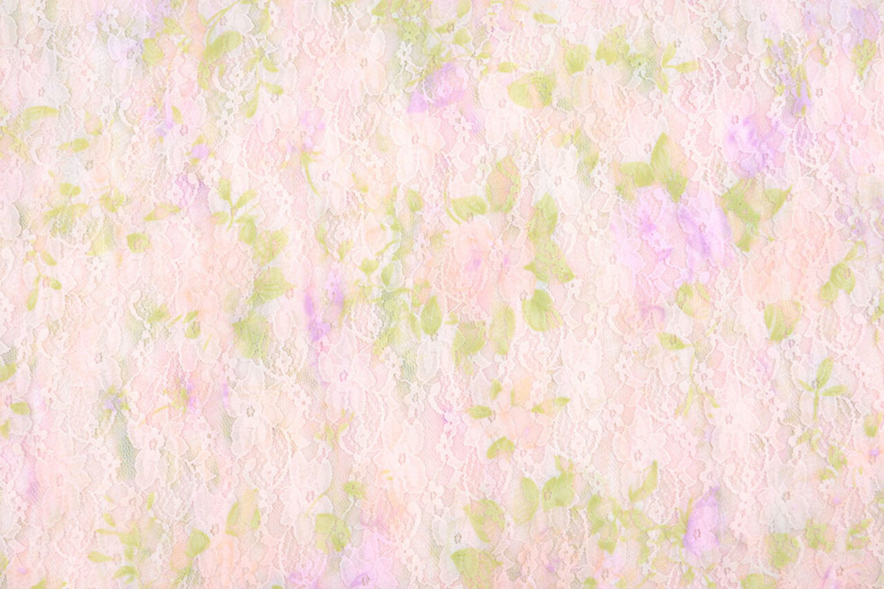 Stretch lace Hilo Pink Green Stretch lace Hilo Pink Green