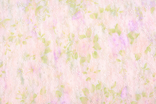Stretch lace Hilo Pink Green Stretch lace Hilo Pink Green