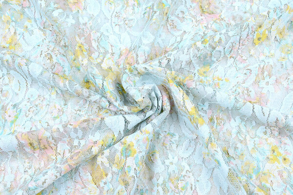 Pizzo Puawai Multicolore Blu Pizzo Puawai Multicolore Blu