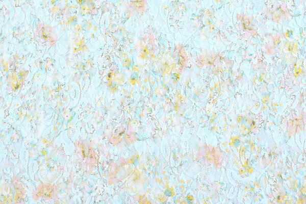 Dentelle Puawai Multicolore Bleu
