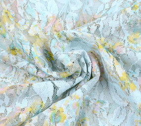 Lace Puawai Multi Blue