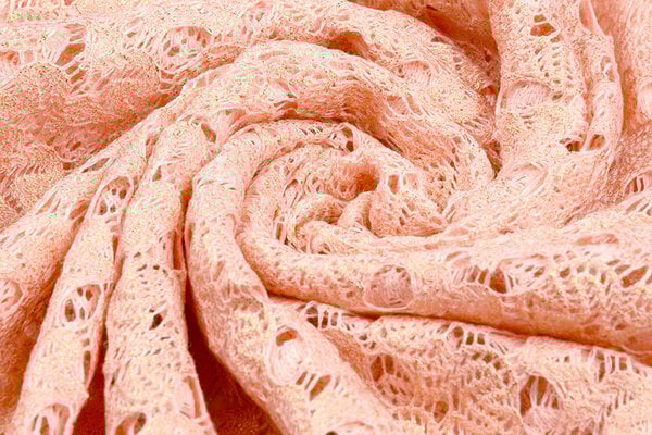 SpitzenStoff Gold minta Lachs SpitzenStoff Gold minta Lachs