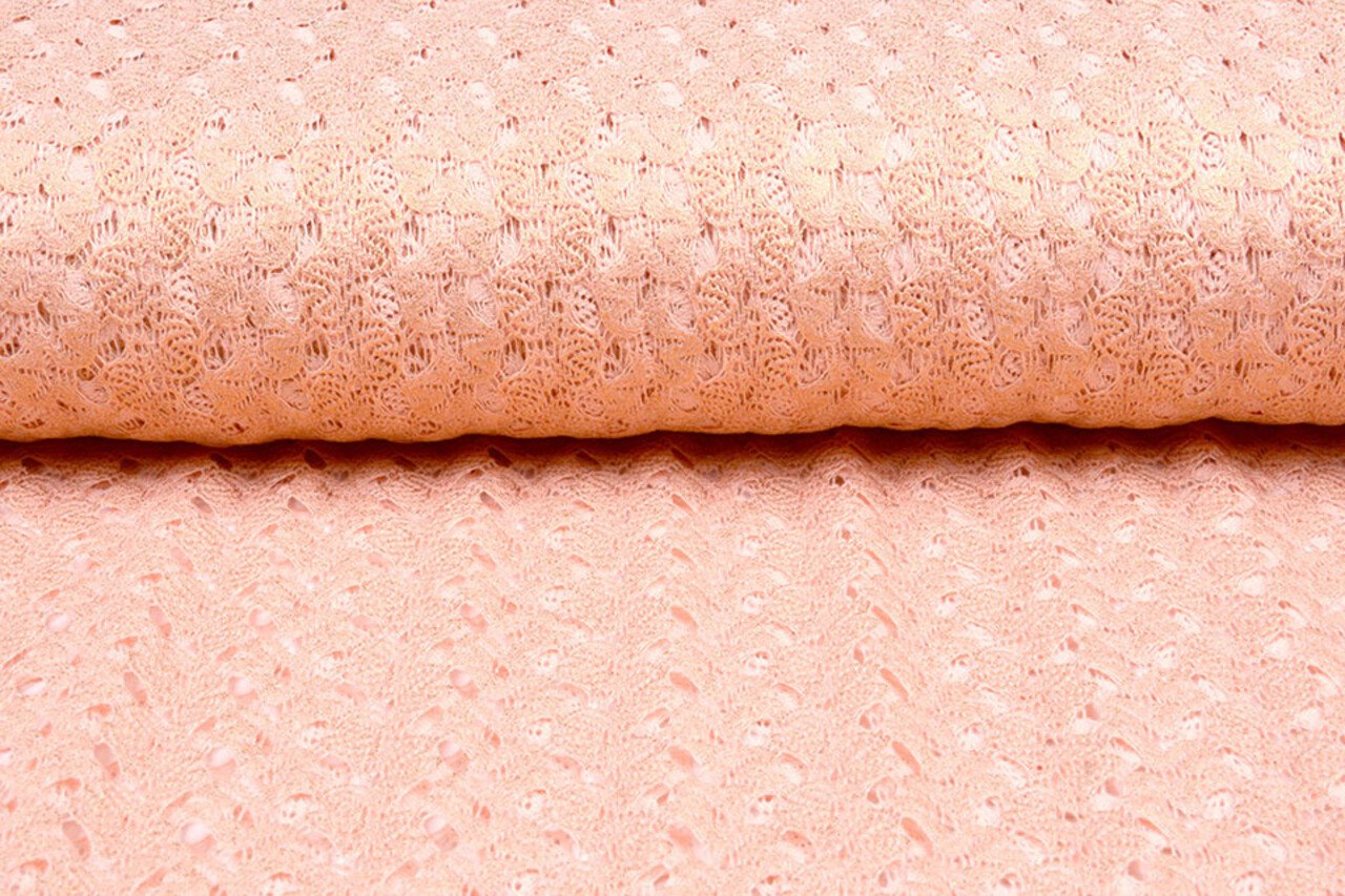 SpitzenStoff Gold minta Lachs SpitzenStoff Gold minta Lachs