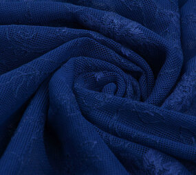 Lace Jasmine Flower Cobalt Blue