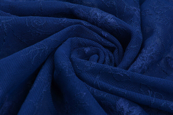 Pizzo Gelsomino Fiore Blu Cobalto Pizzo Gelsomino Fiore Blu Cobalto