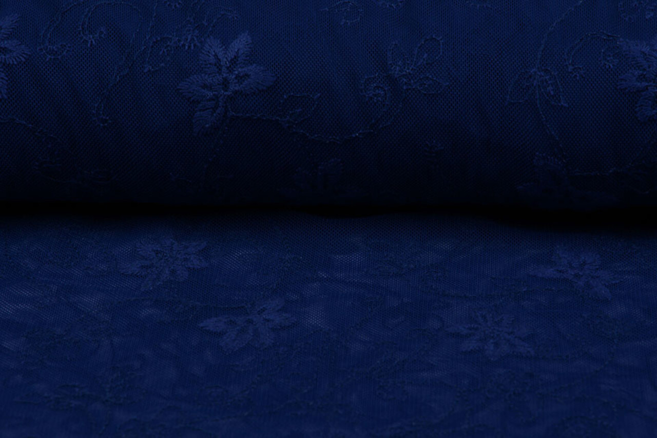 Lace Jasmine Flower Cobalt Blue