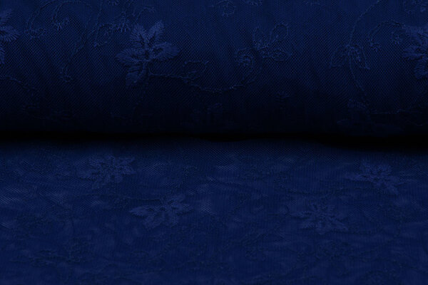 Pizzo Gelsomino Fiore Blu Cobalto Pizzo Gelsomino Fiore Blu Cobalto