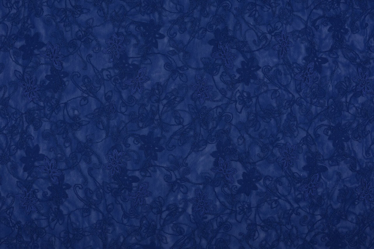 Lace Jasmine Flower Cobalt Blue