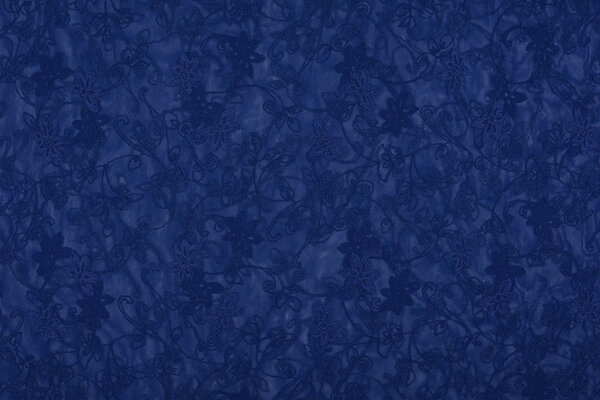 Lace Jasmine Flower Cobalt Blue