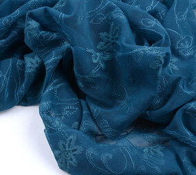 Lace jasmine flower Petrol Blue Lace jasmine flower Petrol Blue