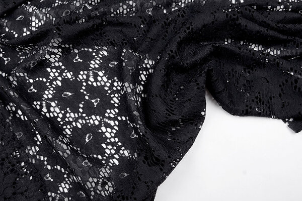 Pizzo Hibiscus Fiore Nero Pizzo Hibiscus Fiore Nero