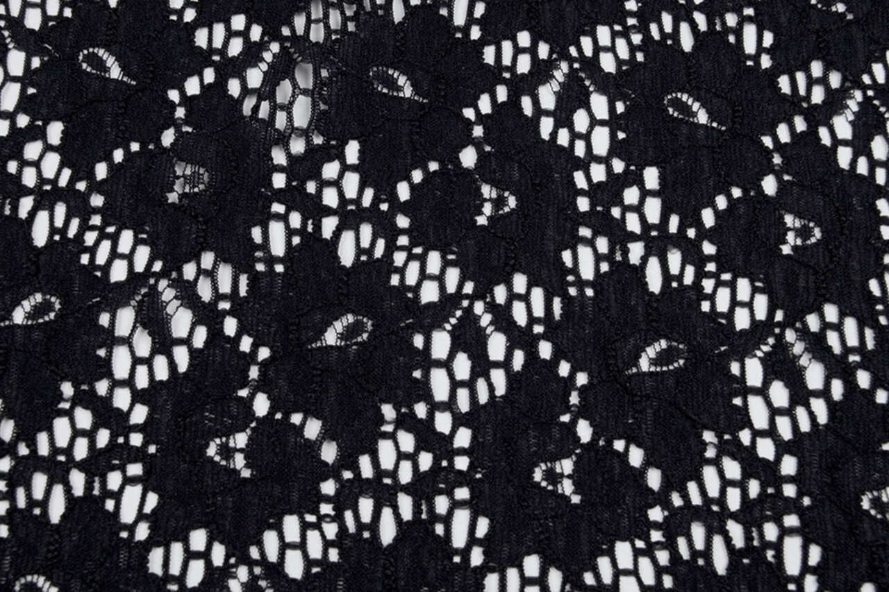 Pizzo Hibiscus Fiore Nero Pizzo Hibiscus Fiore Nero