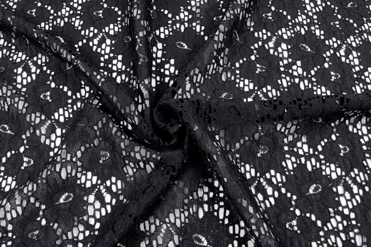 Pizzo Hibiscus Fiore Nero Pizzo Hibiscus Fiore Nero