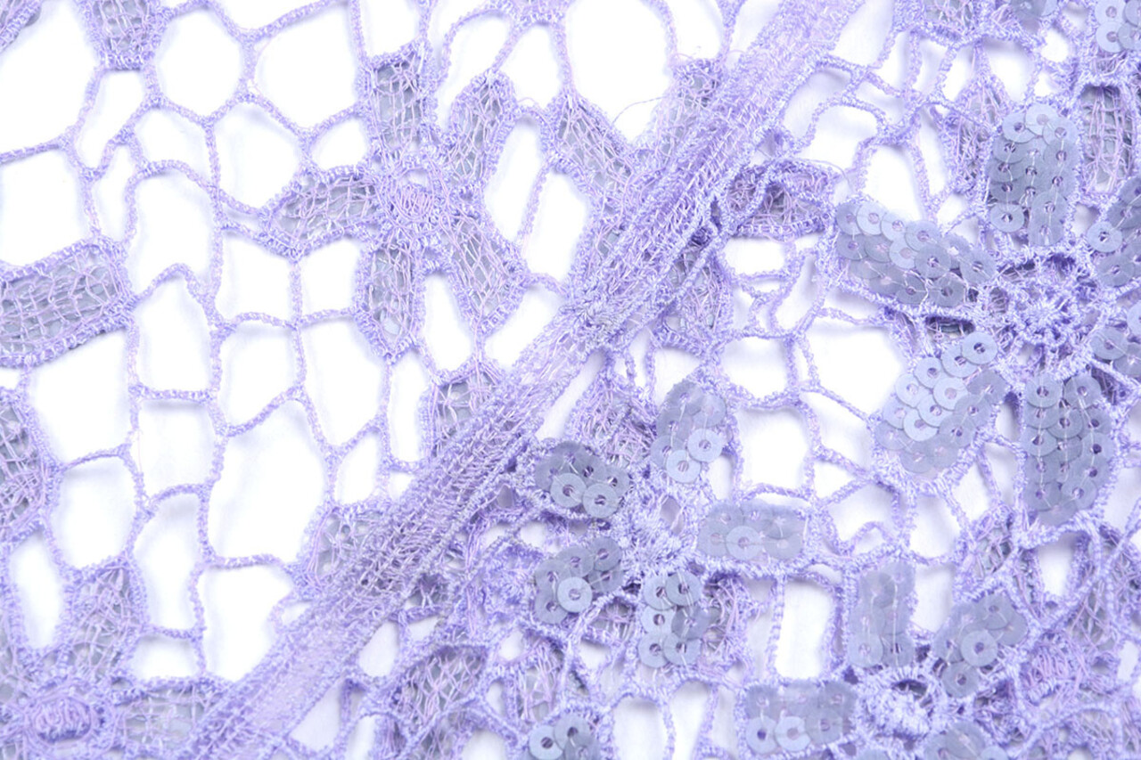 Pizzo Paillettes Pua Nani Viola
