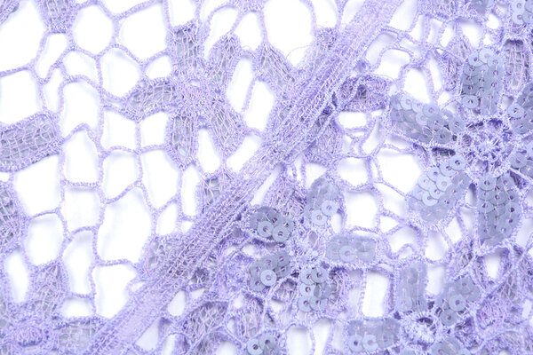 Dentelle Paillettes Pua Nani Violet Dentelle Paillettes Pua Nani Violet