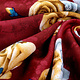 Viscose Large Roses Wine Red