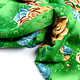 Viscose Large Roses Green