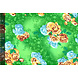 Viscosa Grandes Rosas Verde Viscosa Grandes Rosas Verde