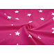 100% Cotone Stelle Ricamato Fucsia Bianco 100% Cotone Stelle Ricamato Fucsia Bianco