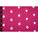 100% Cotone Stelle Ricamato Fucsia Bianco 100% Cotone Stelle Ricamato Fucsia Bianco