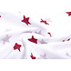 100% Algodón Estrellas Bordado Blanco Rojo 100% Algodón Estrellas Bordado Blanco Rojo