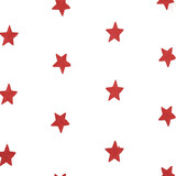 100 % Coton Étoiles Brodé Blanc Rouge 100 % Coton Étoiles Brodé Blanc Rouge