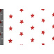 100% Algodón Estrellas Bordado Blanco Rojo 100% Algodón Estrellas Bordado Blanco Rojo