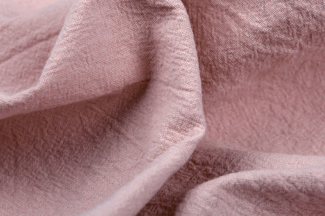 Oeko-Tex®  100% Washed Cotton Powder Pink Oeko-Tex®  100% Washed Cotton Powder Pink