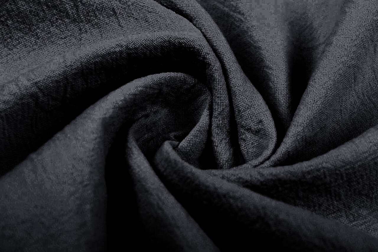 Oeko-Tex®  100% Washed Cotton Dark Grey Oeko-Tex®  100% Washed Cotton Dark Grey