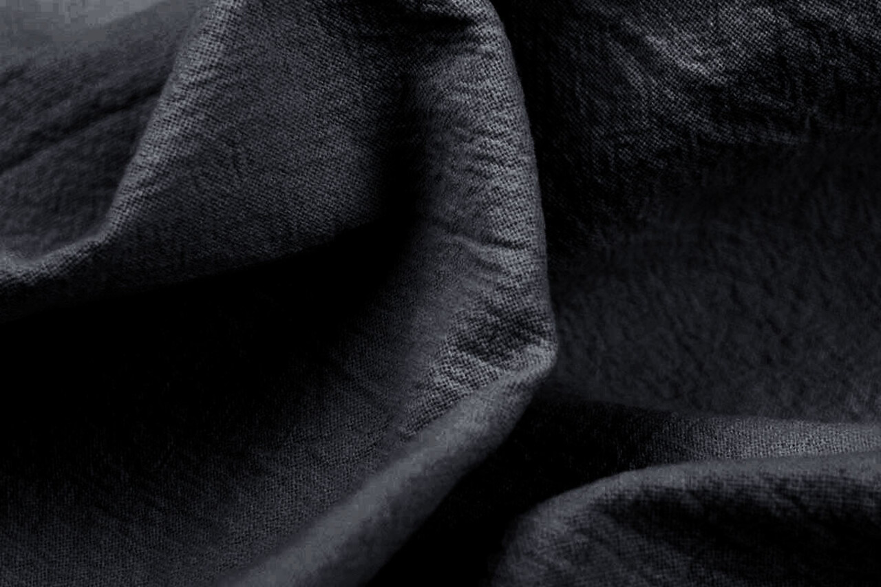 Oeko-Tex®  100% Washed Cotton Dark Grey Oeko-Tex®  100% Washed Cotton Dark Grey