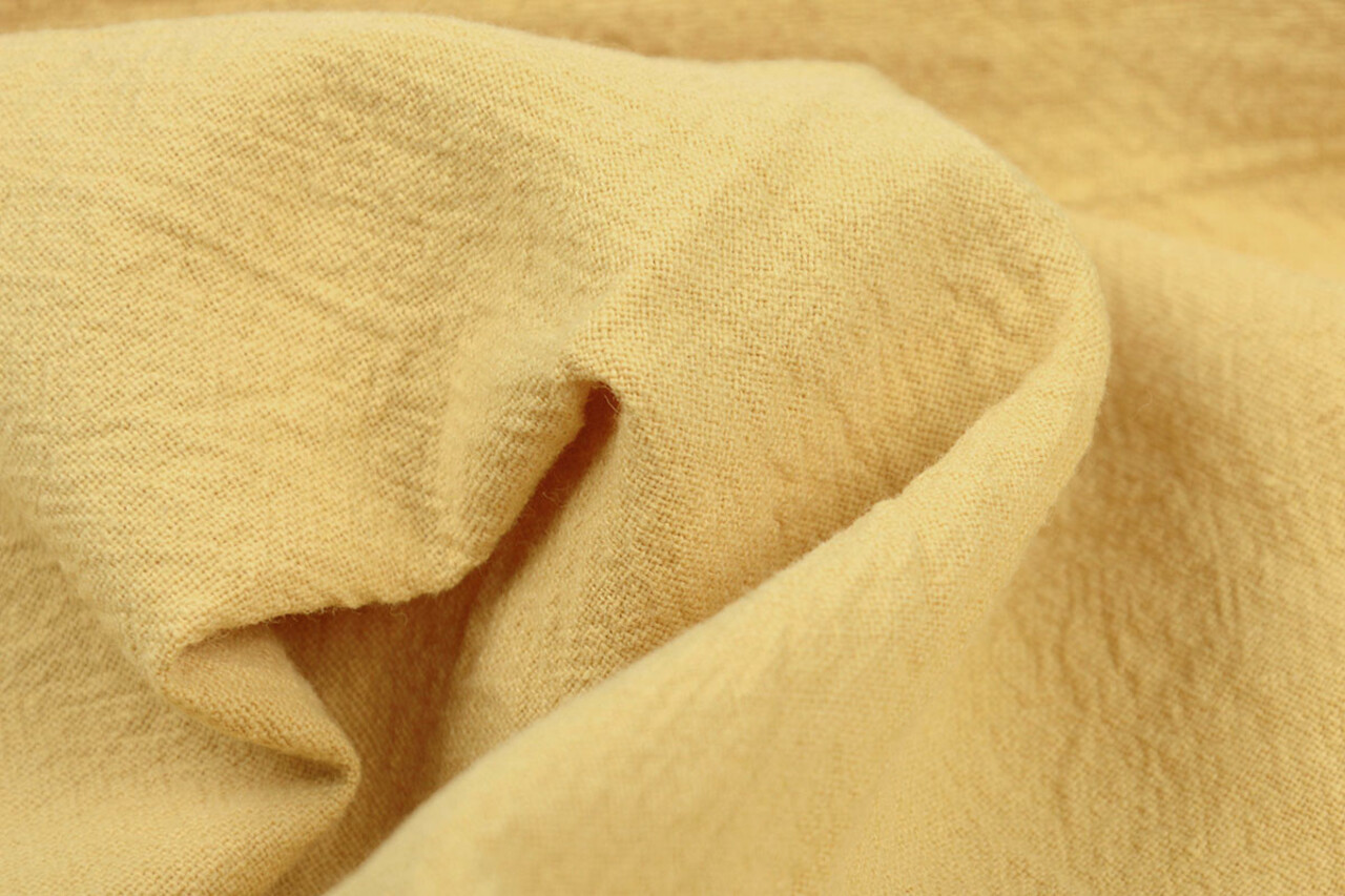 Oeko-Tex®  100% Washed Cotton Light Ocher Oeko-Tex®  100% Washed Cotton Light Ocher