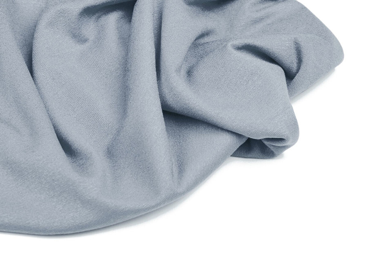 Viscose Jersey Grey Blue