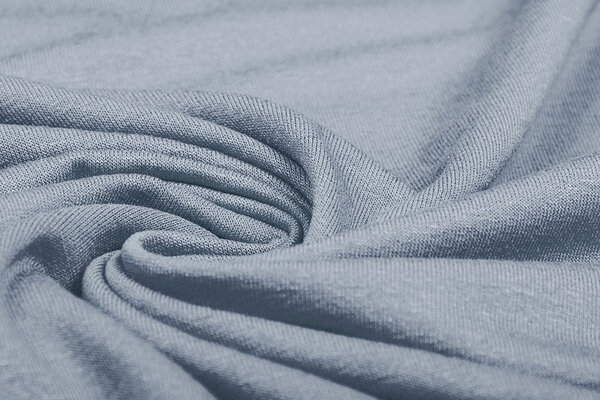 Viskose Jersey Grau Blau