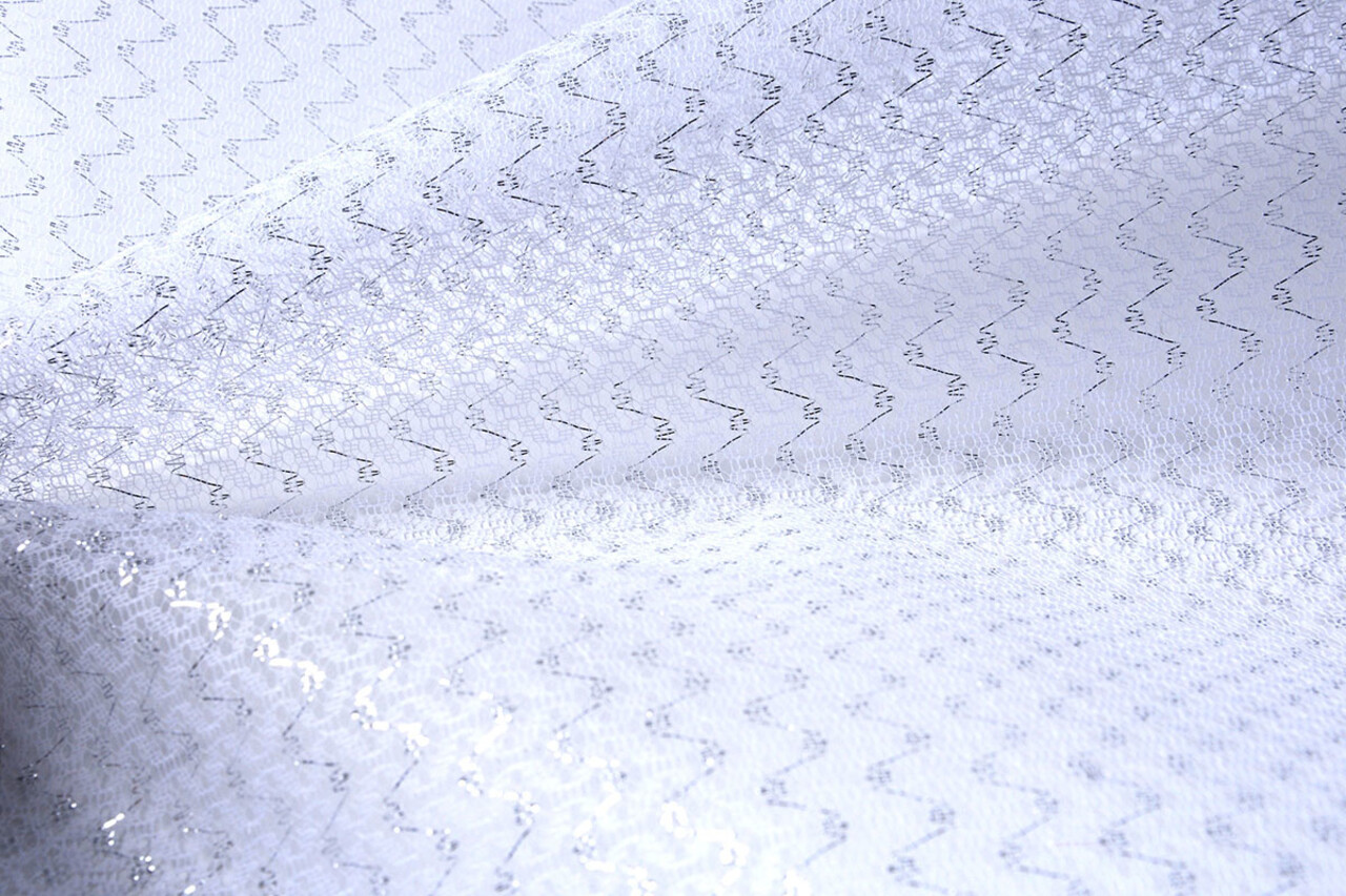 Lurex on Tulle Brilo White Lurex on Tulle Brilo White