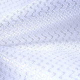 Lurex op Tule Brilo Wit