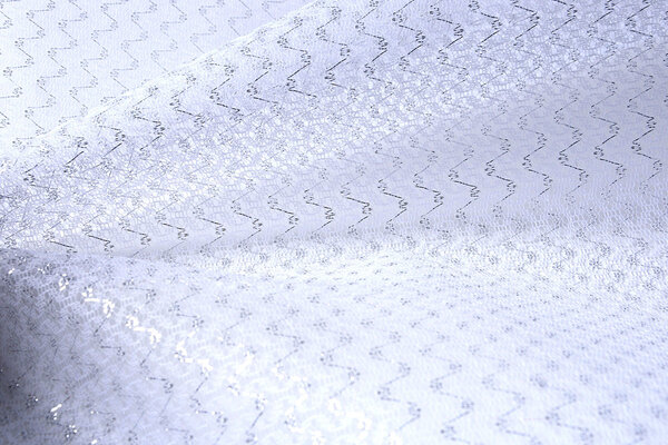 Lurex su Tulle Brilo Bianco