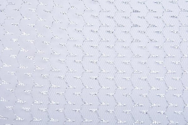 Lurex op Tule Brilo Zilver Lurex op Tule Brilo Zilver