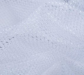 Lurex auf Tüll Brilo Silber