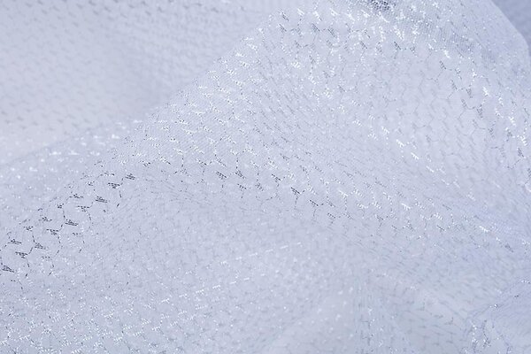 Lurex on Tulle Brilo Silver