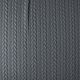 Knitted Cable fabric tricot Dark Grey