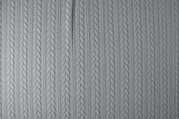 Gebreide kabel stof tricot Licht Grijs