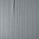 Knitted Cable fabric tricot Light Grey