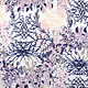 Mesh Embroidered Flors Navy Blue