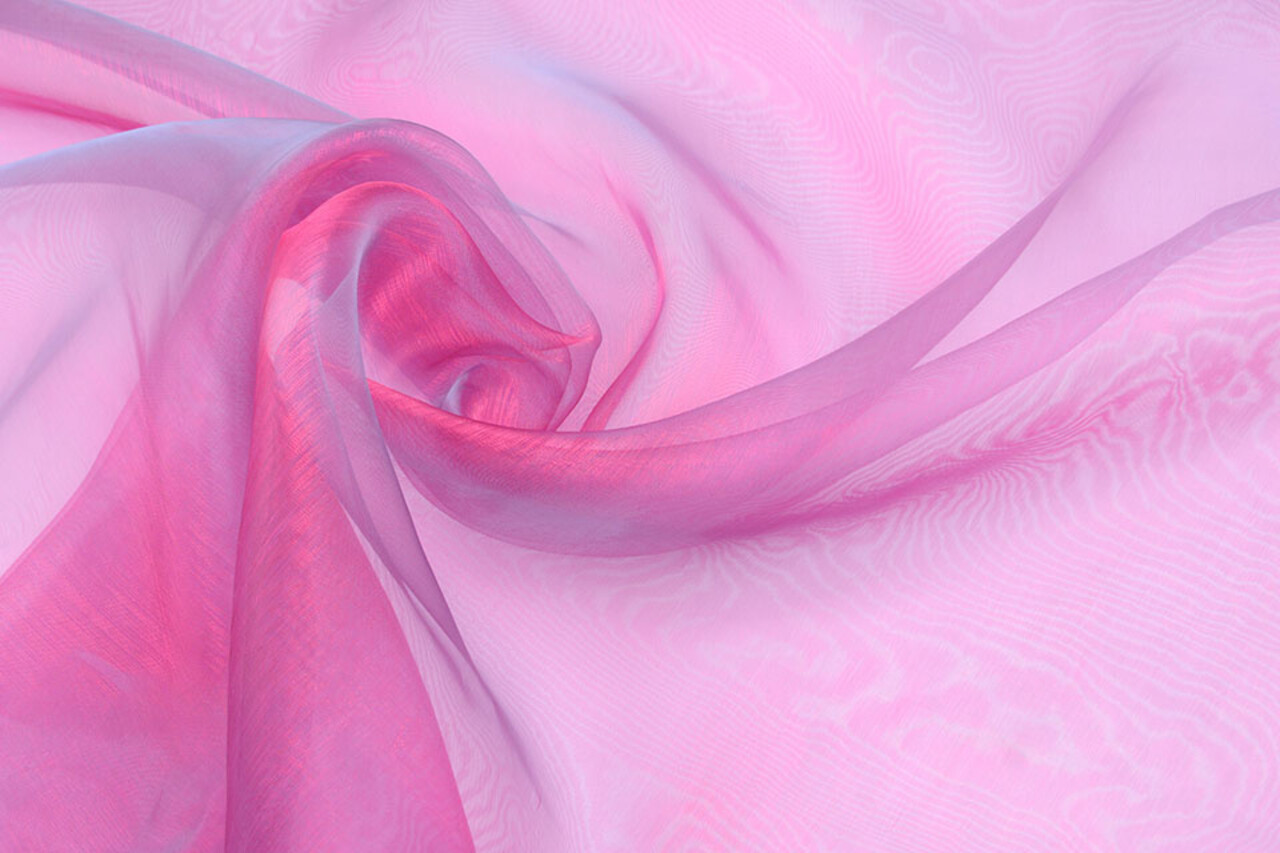 Organza Bicolor Azul-Rosa