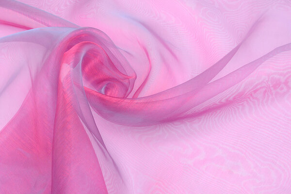 Organza Bicolor Azul-Rosa